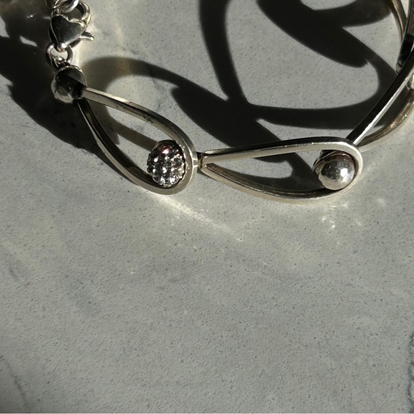 Brighton Chara Elipse Silver Articulated Bracelet - Picture 4 of 12